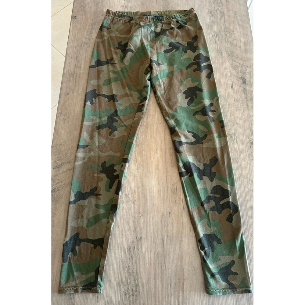 Polo Ralph Lauren Jogger Sweatpants Boys XL (16) Woodland Camo Camouflage